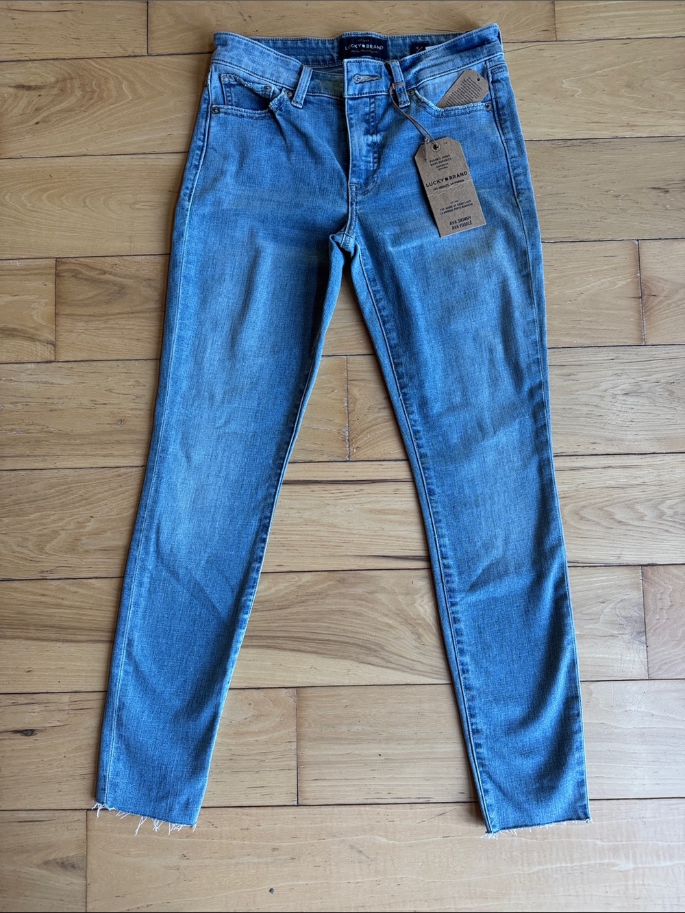 Lucky Brand Women's Light Blue Ava Skinny Jeans - mid-High rise